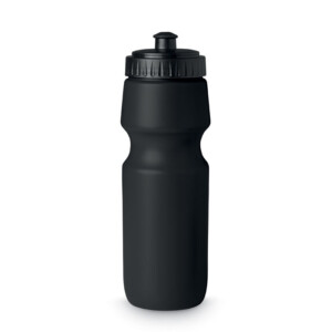 Sportwasserflasche aus stabilem BPA-freiem PE-Kunststoff. Fassungsvermögen 700ml. Anti-Leck.-Schwarz-8719941027886