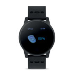 Kabellose 4.0-Smart-Sportuhr mit geringem Stromverbrauch und Silikonarmband. 180 mAh Li-Pol-Akku. IPX7-Versiegelung. Erfordert eine kostenlose App (wearfit verfügbar für iOS und Android.-Schwarz-8719941044838-3