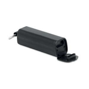 Kabellose True Wireless Stereo (TWS) 5.0-Kopfhörer mit integriertem 35-mAh-Akku. Spielzeit ca. 3 Stunden. Inklusive Micro-USB-Ladekabel und 250-mAh-Ladestation. Mit Schlüsselanhänger und Telefonhalter.-Schwarz-8719941053311-3