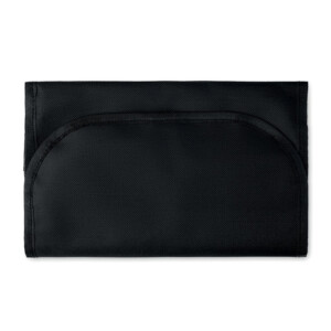 Reisetasche aus 600D und 300D Polyester - Kulturtasche mit Netzfächern und Zusatzfach aus PEVA.-Schwarz-8719941047365-3