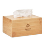 Rechteckige Taschentuchbox aus Bambus. 100 Papiertaschentücher inklusive.-Holz-8719941053885-5