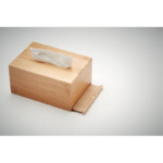 Rechteckige Taschentuchbox aus Bambus. 100 Papiertaschentücher inklusive.-Holz-8719941053885-6