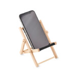 Faltbarer Telefonhalter in Form eines Lounge Chairs.-Schwarz-8719941057067-2
