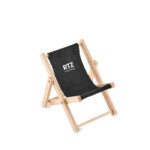 Faltbarer Telefonhalter in Form eines Lounge Chairs.-Schwarz-8719941057067-5