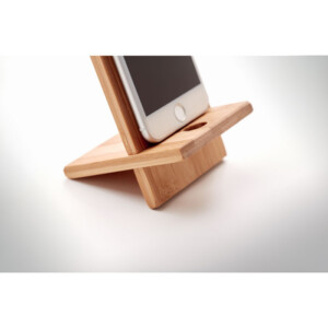 um das Telefon zu halten. Bambus ist ein Naturprodukt