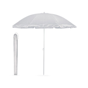 Tragbarer Sonnenschirm aus 210T Polyester mit innerer Anti-UV-Beschichtung (SPF30+) für sofortigen Schutz. Leicht und verstellbar. Inklusive Tragetasche. bei ~150 cm-Grau-8719941050563