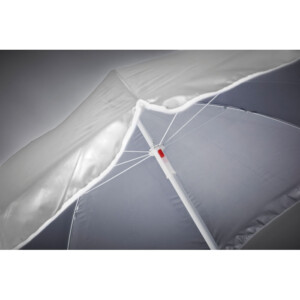 Tragbarer Sonnenschirm aus 210T Polyester mit innerer Anti-UV-Beschichtung (SPF30+) für sofortigen Schutz. Leicht und verstellbar. Inklusive Tragetasche. bei ~150 cm-Grau-8719941050563-6