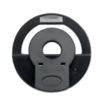 Rundes tragbares 8-cm-Selfie-Licht aus ABS mit 28 LEDs. Weißes Licht in 3 verschiedenen Helligkeitsstufen einstellbar. 80 mAh USB-Akku.-Schwarz-8719941053212-3