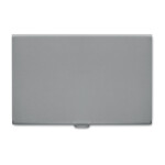 Visitenkartenetui aus mattem Metall.-Silber matt-8719941002968-1