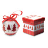 Perlmuttfarbene Weihnachtskugel mit Kordel. Passende individuelle Geschenkbox aus Karton.-Mehrfarbig-8719941012387