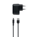 Bamboo kabelloses Ladegerät inklusive Wecker mit blauer LED-Anzeige und Temperatur. AC-DC-Adapter. Kabelloser Ausgang: DC5V/1A (5W). Kompatibel mit den neuesten Androids