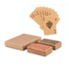 Jeux de 54 cartes à  jouer en papier recyclé à  2 jeux dans une boîte kraft.-Bois-8719941057135