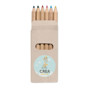 6 crayons de couleur dans une boîte carton.-Multicolore-8719941015487-5