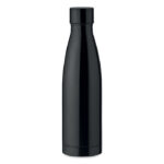 Bouteille à  vide isolant en acier inoxydable double paroi. Contenance 500 ml. Anti fuite.-Noir-8719941051836