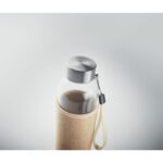 Bouteille en verre dans une housse en néoprène et jute. Contenance : 500 ml. Ne convient pas aux boissons gazeuses. Anti fuite.-Beige-8719941051447-6
