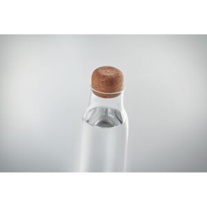 Bouteille en verre borosilicate avec couvercle en liège.  Contenance : 600 ml.-Transparent-8719941053939-6