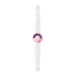 Bracelet de détection UV pour la vigilance de protection de la peau. Le bracelet indiquera par un compteur UV en forme de cercle l'intensité UV (ultraviolets).-Blanc-8719941039810-1