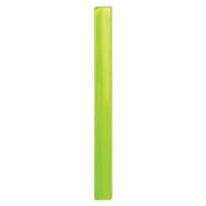 Brassard réfléchissant en PVC vert fluo doublé PVC blanc. Objetuniquement promotionnel. 32x3cm.-Jaune-8719941021167