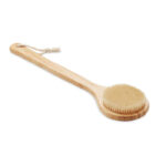 Brosse de bain en bambou avec corde de jute et poils en nylon.-Bois-8719941054127