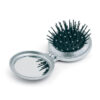 Brosse/miroir pliable. Plastique. Fini argenté mat.-Argent-8719941015562