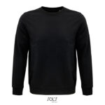 Sweat-shirt with round neck. 80% organic cotton / 20% recycled polyester