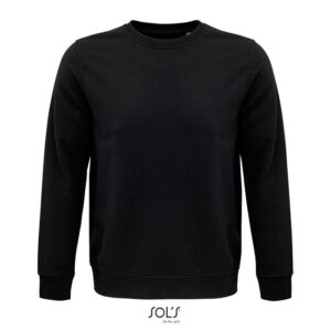 Sweat-shirt with round neck. 80% organic cotton / 20% recycled polyester