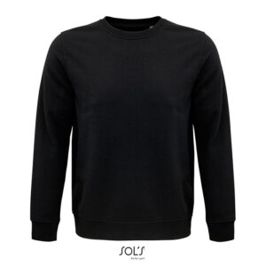 Sweat-shirt with round neck. 80% organic cotton / 20% recycled polyester
