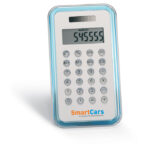 Calculatrice Dual. 8 chiffres. 1 pile bouton incluse.-Transparent Bleu-8719941008359-5