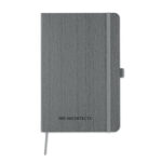 comprend un passant pour stylo. Fermé par un élastique.-Gris-8719941040960-2