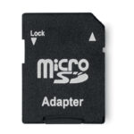 Carte Micro SD de 16G/8G incluant un adaptateur SD en PP .-Transparent-