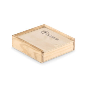 Cartes à  jouer et 5 dés présentés dans une boîte en bois.-Bois-8719941002258-2