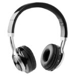 Casque audio sans fil 5.0 en ABS. Autonomie env.6 heures. Batterie rechargeable Li-Pol 300mAh. Câbles Jack et micro USB de chargement inclus.-Noir-8719941004160