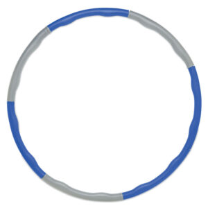 Cerceau Hula hoop détachable et réglable (850 gr) présenté dans une pochette RPET. Diamètre maximum 95cm.-Noir-8719941053960-2