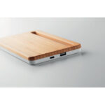 Chargeur sans fil plateau bambou