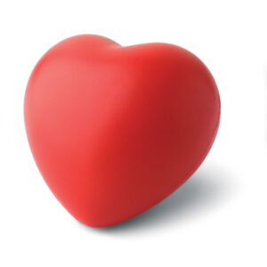 Prenez soin de votre coeur en exerçant des pressions sur ce coeur antistress. En PU.-Rouge-8719941014282