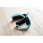 Corde d'exercice de tension multifonctionnelle dans une pochette RPET. Exercez vos bras et vos jambes pour une position debout et assise.-Turquoise-8719941052284-4