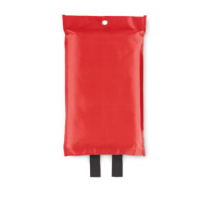 Couverture anti-feu en fibre de verre présentée dans une pochette en PVC. Taille de la couverture : 120x180 cm.-Rouge-8719941055339-2