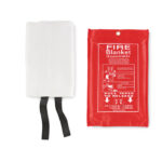 Couverture anti-feu en fibre de verre présentée dans une pochette en PVC. Taille de la couverture : 120x180 cm.-Rouge-8719941055339-3