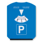Disque de stationnement en PS avec fonction grattoir.-Bleu-8719941028289