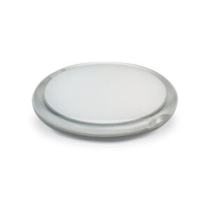 Double miroir rond en couleur transparente.-Transparent-8719941014008