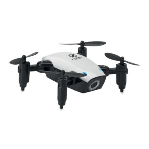 Drone pliable Wifi avec caméra pour prendre des photos et des vidéos. Livré avec télécommande et il est rechargeable. Avec une App sur votre smartphone vous pouvez également contrôler ce drone. 2 piles AAA exclues. Li-Ion 200 mAh rechargeable.-Blanc-8719941000995-5