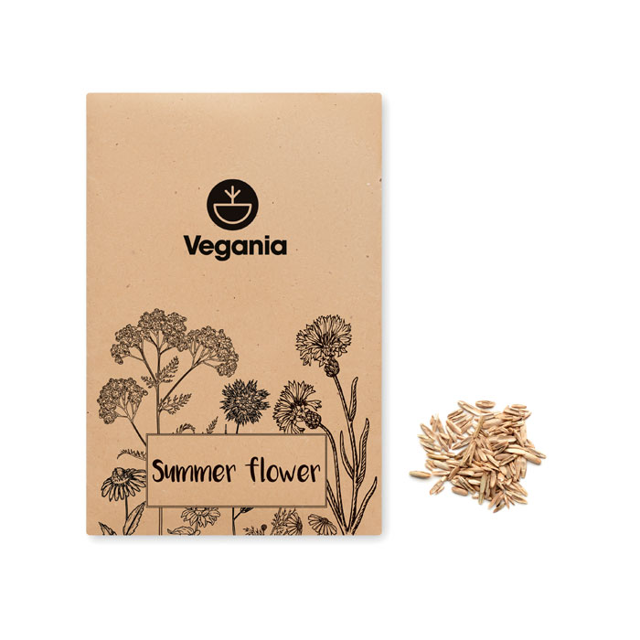 Mélange de graines de fleurs Sauvages dans une enveloppe kraft. Fabriqué en UE-Beige-8719941056893-5