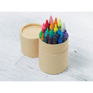 Etui 30 crayons cire en tube carton.-Beige-8719941013537-4