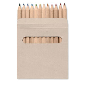 Etui 12 crayons.-Marron-8719941013049-2