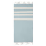 Fouta en tissus recyclés 140 gr/m².-Bleu-8719941057678