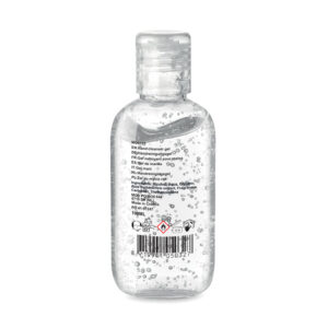 Gel nettoyant pour les mains en flacon PET rechargeable. Capacité 100 ml. Composé à  70% d'alcool. Fabriqué en UE. Cet article est classé dans la catégorie cosmétique. -Transparent-8719941050327-1