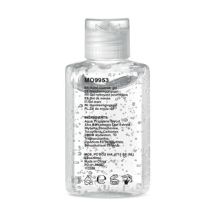 Gel nettoyant pour les mains en bouteille PET avec capuchon rabattable. Capacité 60 ml. Composition sans alcool. Cet article est classé dans la catégorie cosmétique. -Transparent-8719941049703-1