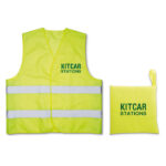 Gilet de sécurité 100% polyester tissé de Classe 2 avec surface réfléchissante haute visibilité.-Jaune-8719941019973-5