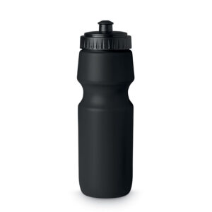 Gourde de sport en plastique PE solide sans BPA. Contenance 700 ml. Anti fuite.-Noir-8719941027886