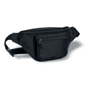 Sac de banane avec poches pour cartes de crédit et stylos. 600D polyester.-Noir-8719941016385